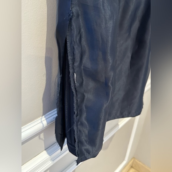 Zara Basic Navy Blue Large Keyhole cocktail dress with pockets - size XS - Picture 16 of 16